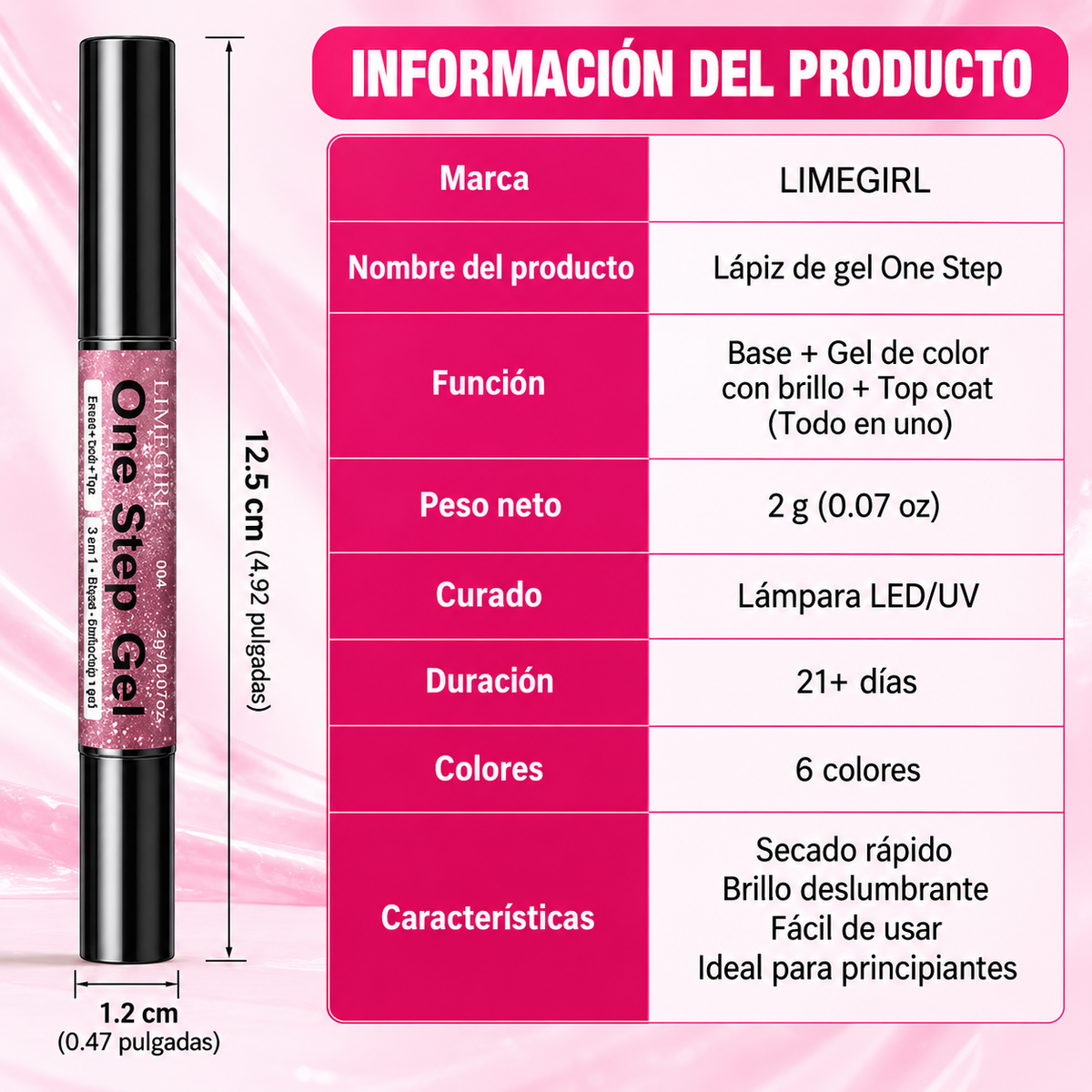 Uñas brillantes de fiesta en un solo paso